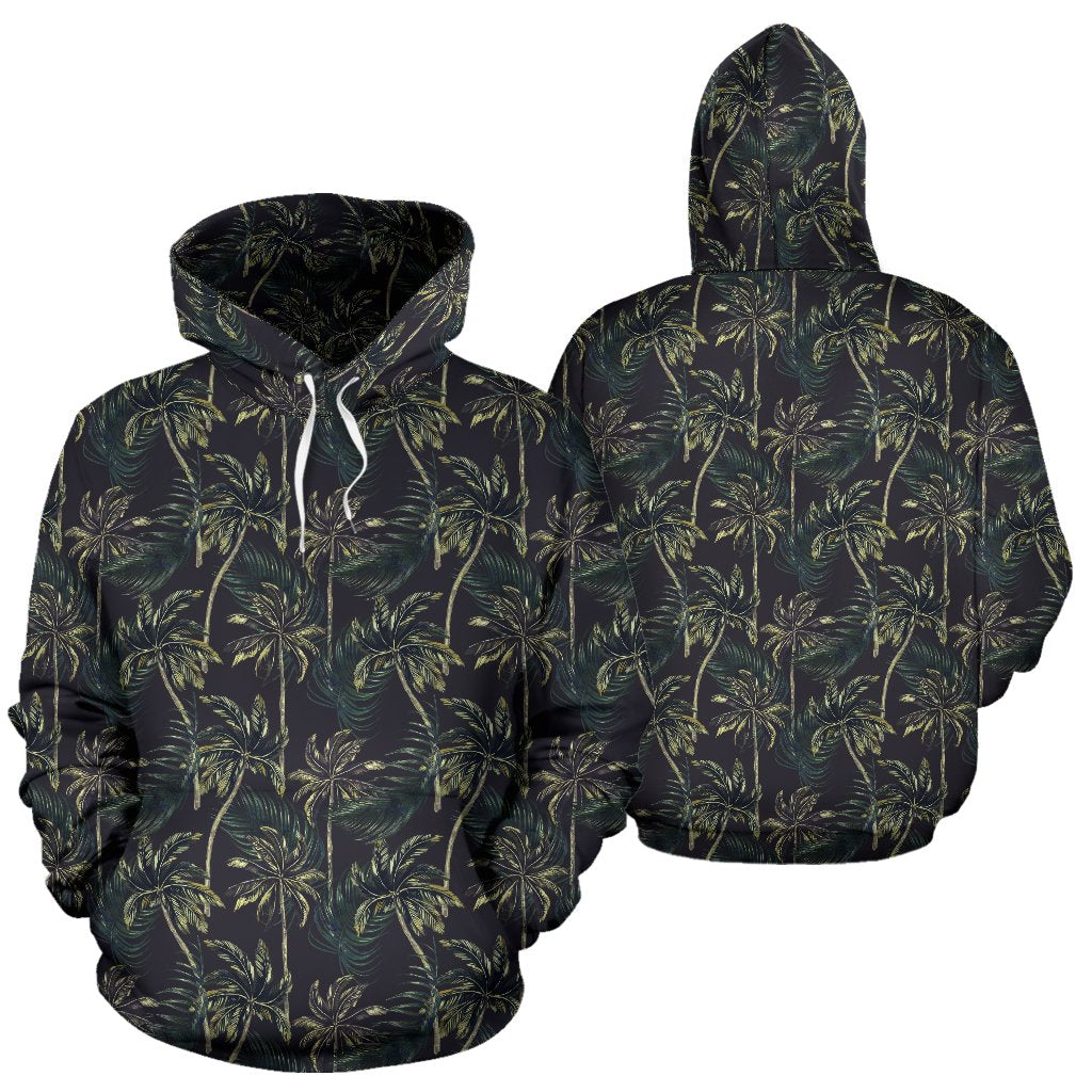 Palm Tree Background Design Print Pullover Hoodie