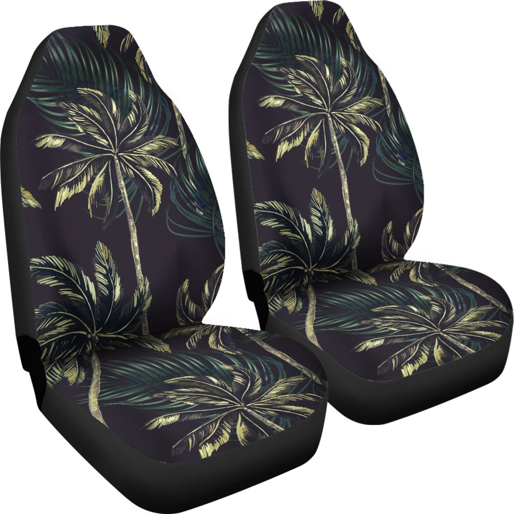 Palm Tree Background Design Print Universal Fit Car Seat Covers