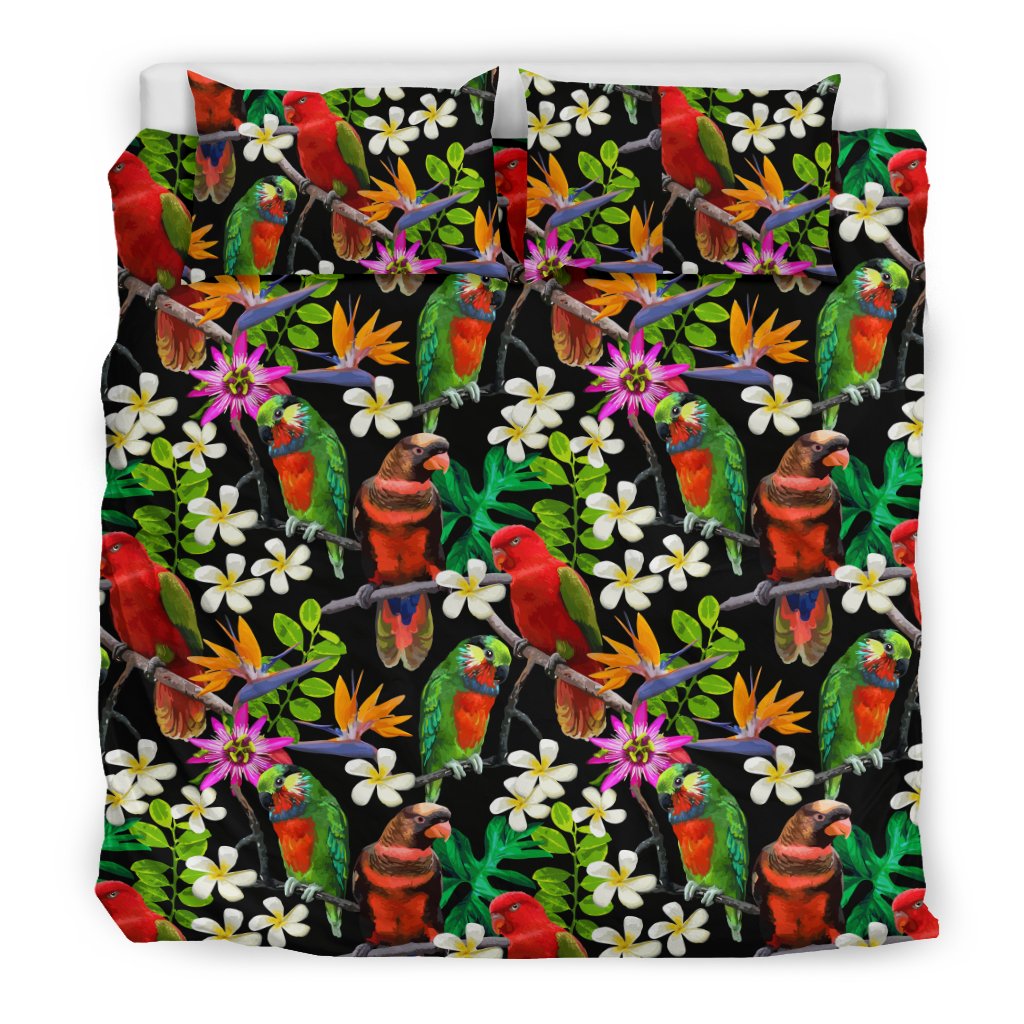 Parrot Design Print Duvet Cover Bedding Set