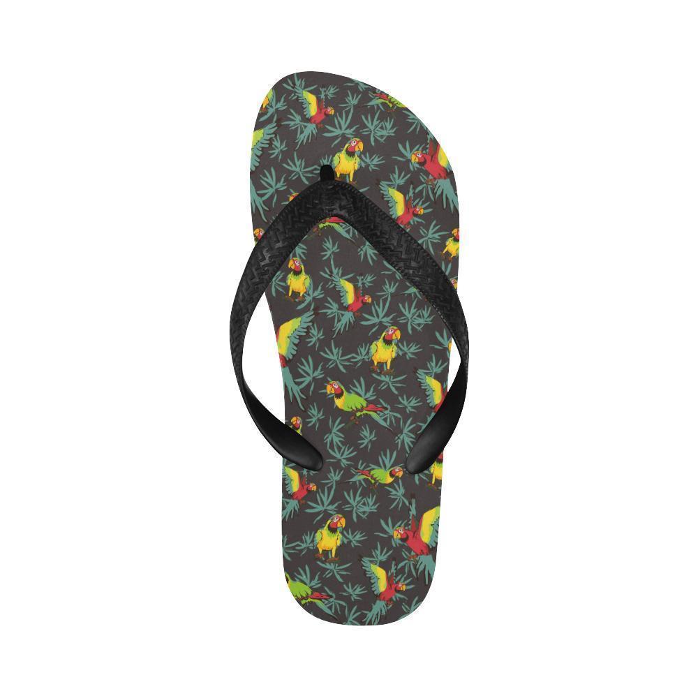 Parrot Themed Print Flip Flops-JTAMIGO.COM