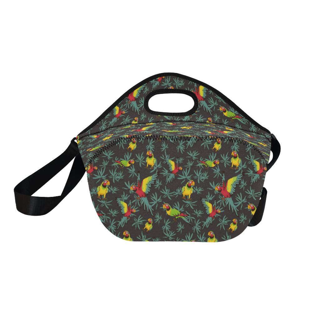 Parrot Themed Print Neoprene Lunch Bag (Model 1669)(Large)-JTAMIGO.COM