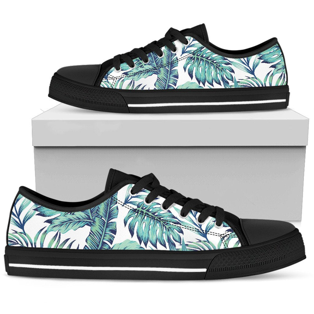 Pattern Tropical Palm Leaves Women Low Top Shoes-JTAMIGO.COM