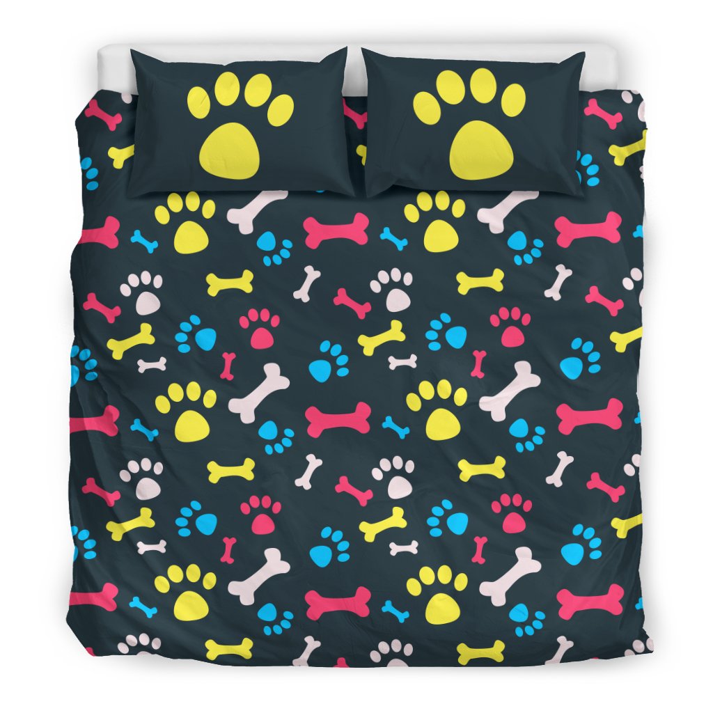 Paw Design Print Duvet Cover Bedding Set