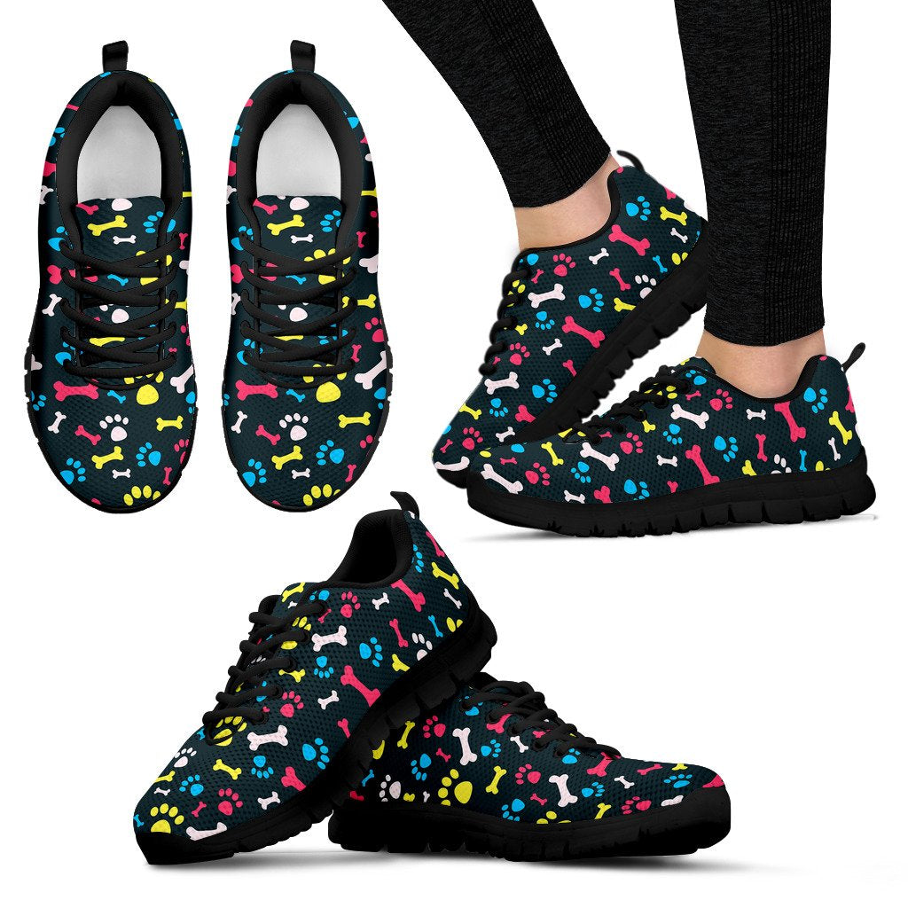Paw Design Print Women Sneakers Shoes