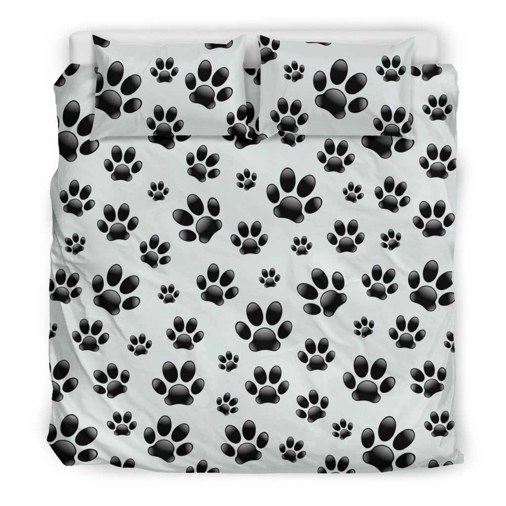 Paw Themed Print Duvet Cover Bedding Set
