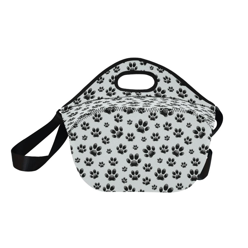 Paw Themed Print Neoprene Lunch Bag (Model 1669)(Large)-JTAMIGO.COM
