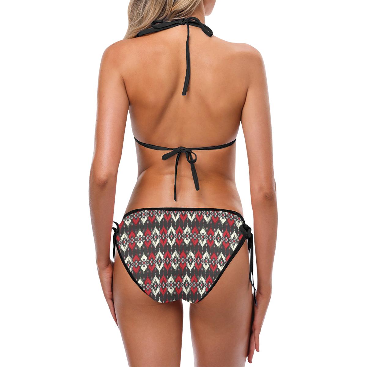 Pendleton Pattern Custom Bikini Swimsuit (Model S01)-JTAMIGO.COM