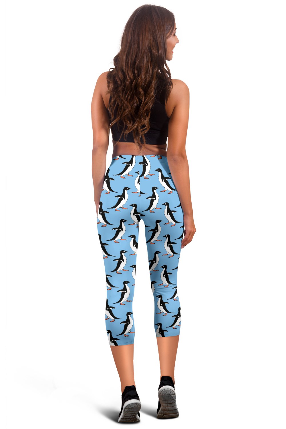 Penguin Dance Pattern Women Capris