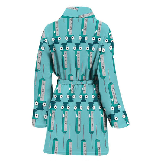 Phlebotomist Concept Design Women Bath Robe-JTAMIGO.COM
