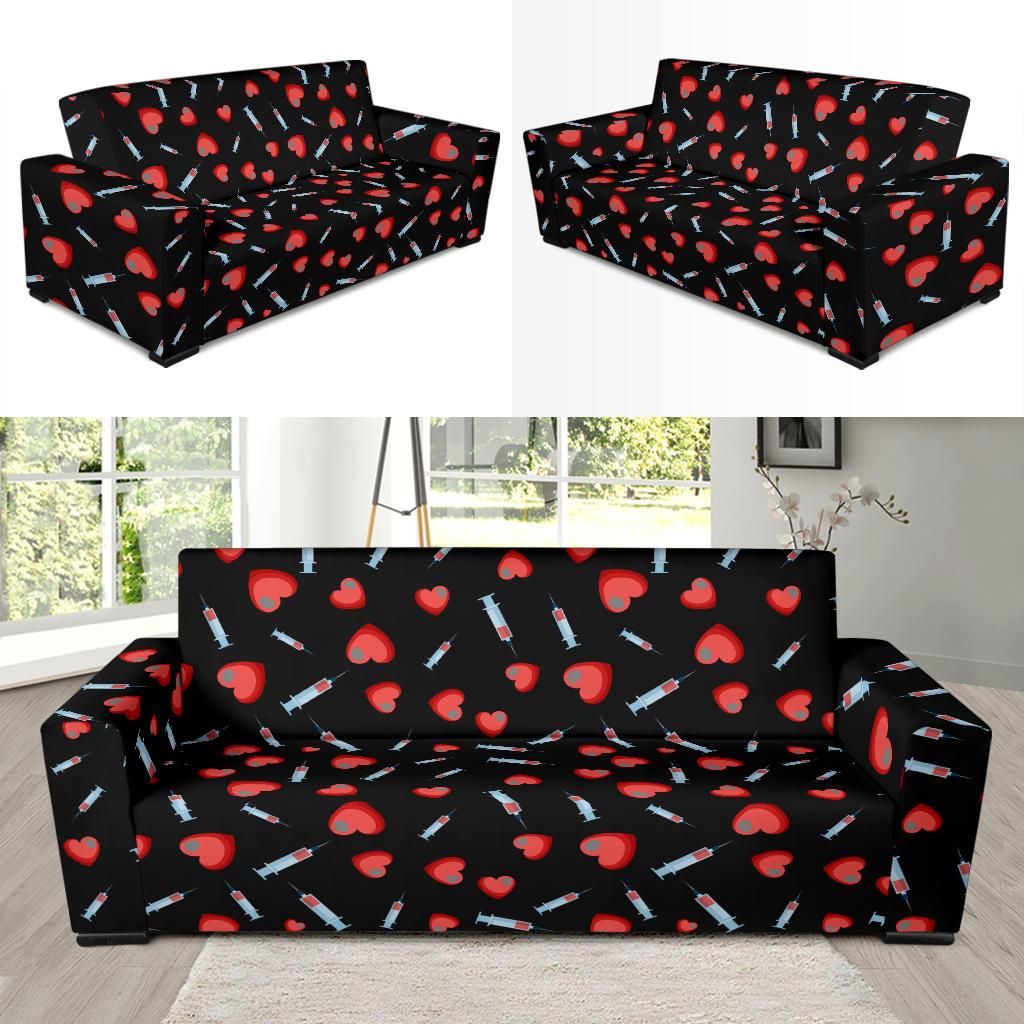 Phlebotomist Medical Concept Sofa Slipcover-JTAMIGO.COM