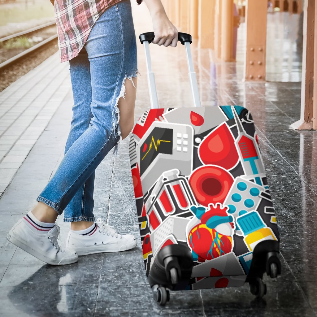 Phlebotomist Medical Themed Luggage Cover Protector