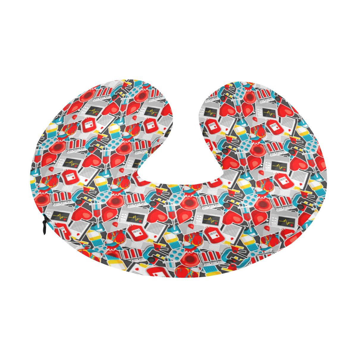Phlebotomist Medical Themed U-Shaped Travel Neck Pillow-JTAMIGO.COM