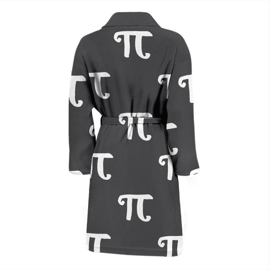 Pi Day Pattern Print Design A01 Men Bathrobe-JORJUNE.COM