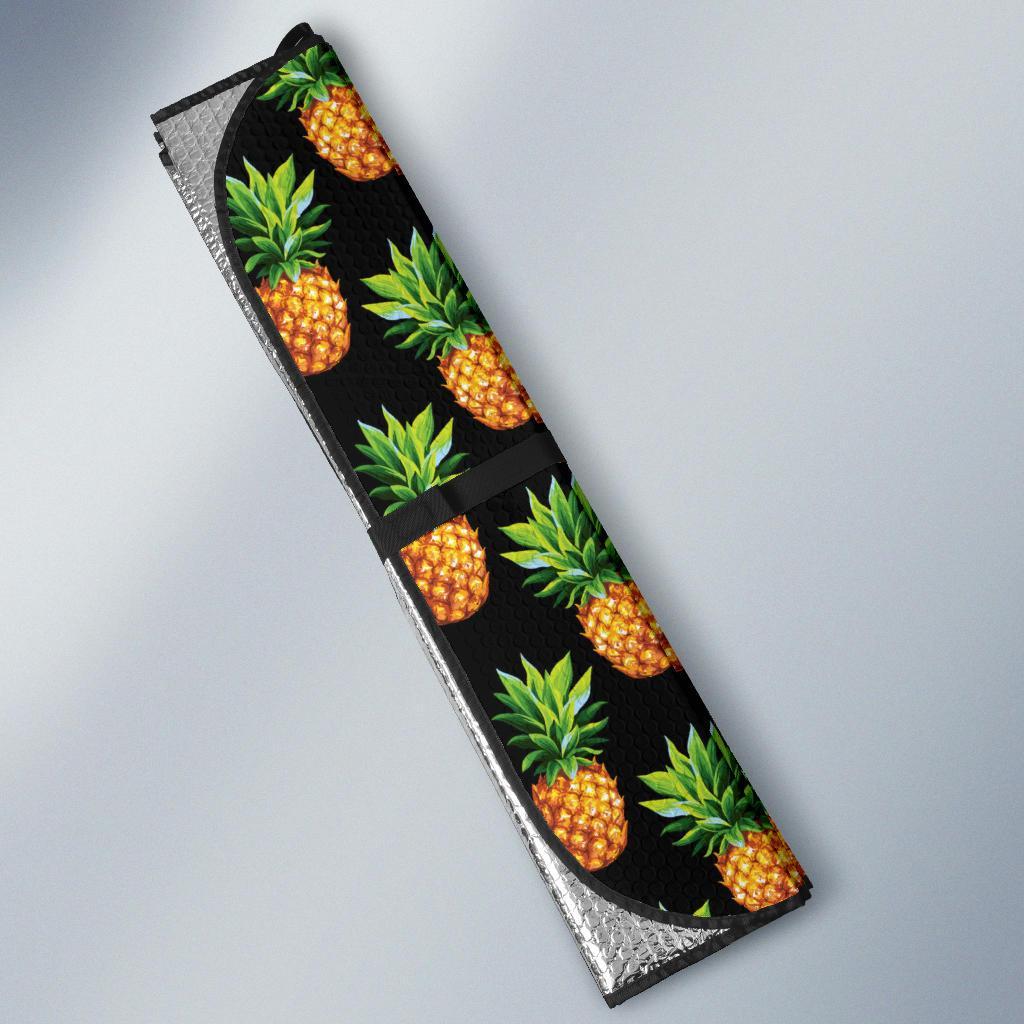 Pineapple Cute Print Design Pattern Car Sun Shade For Windshield