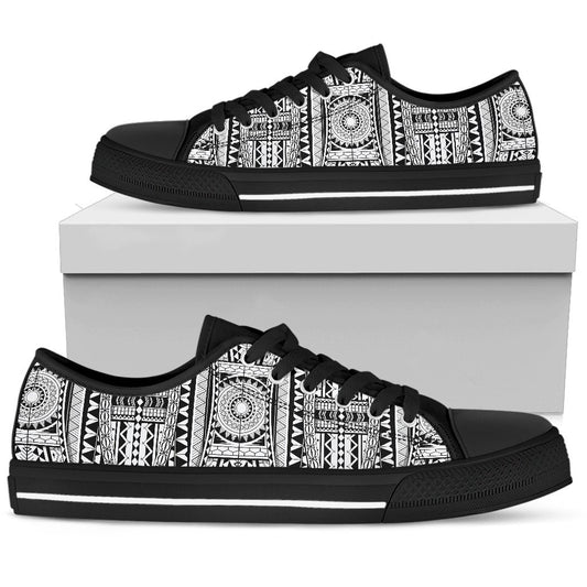 Polynesian Tattoo Design Women Low Top Shoes-JTAMIGO.COM