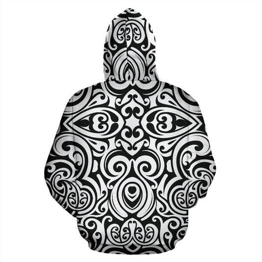 Polynesian Tattoo Pattern Pullover Hoodie
