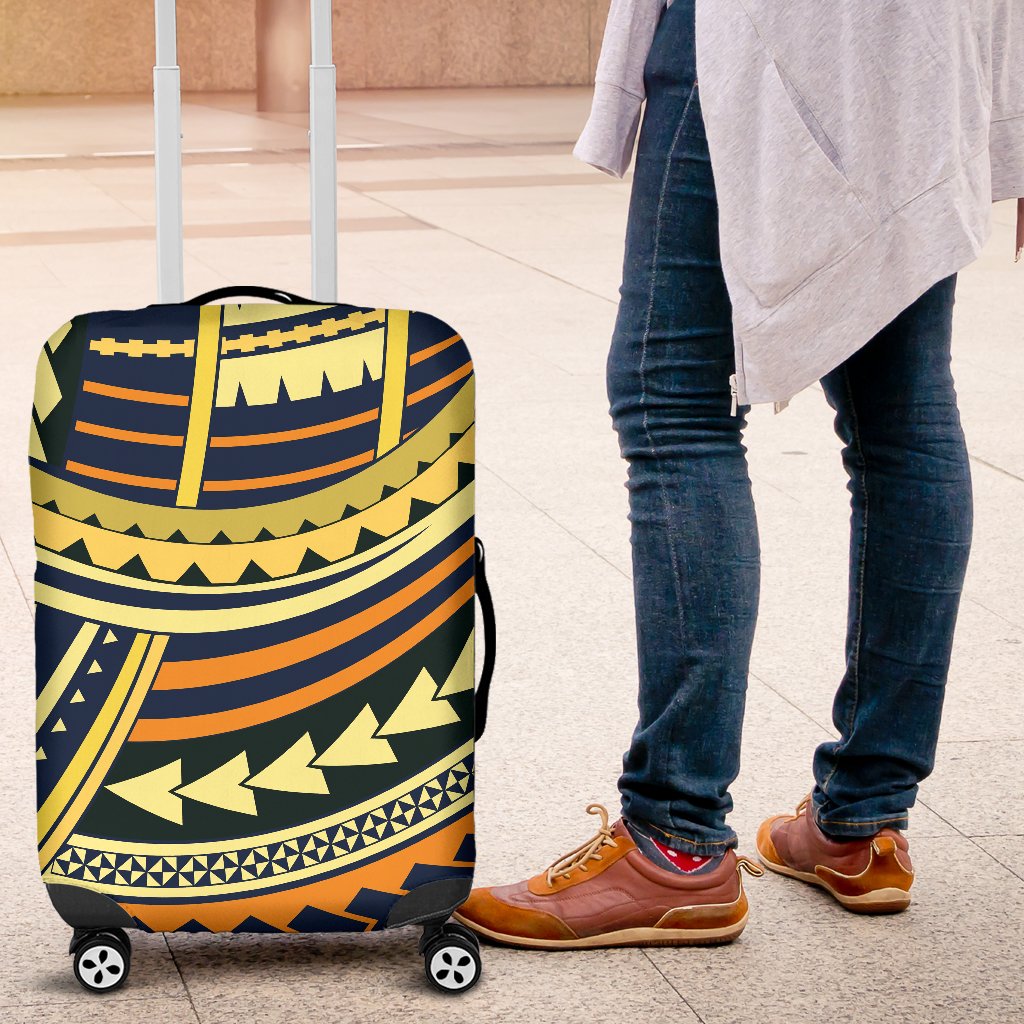 Polynesian Tattoo Print Luggage Cover Protector