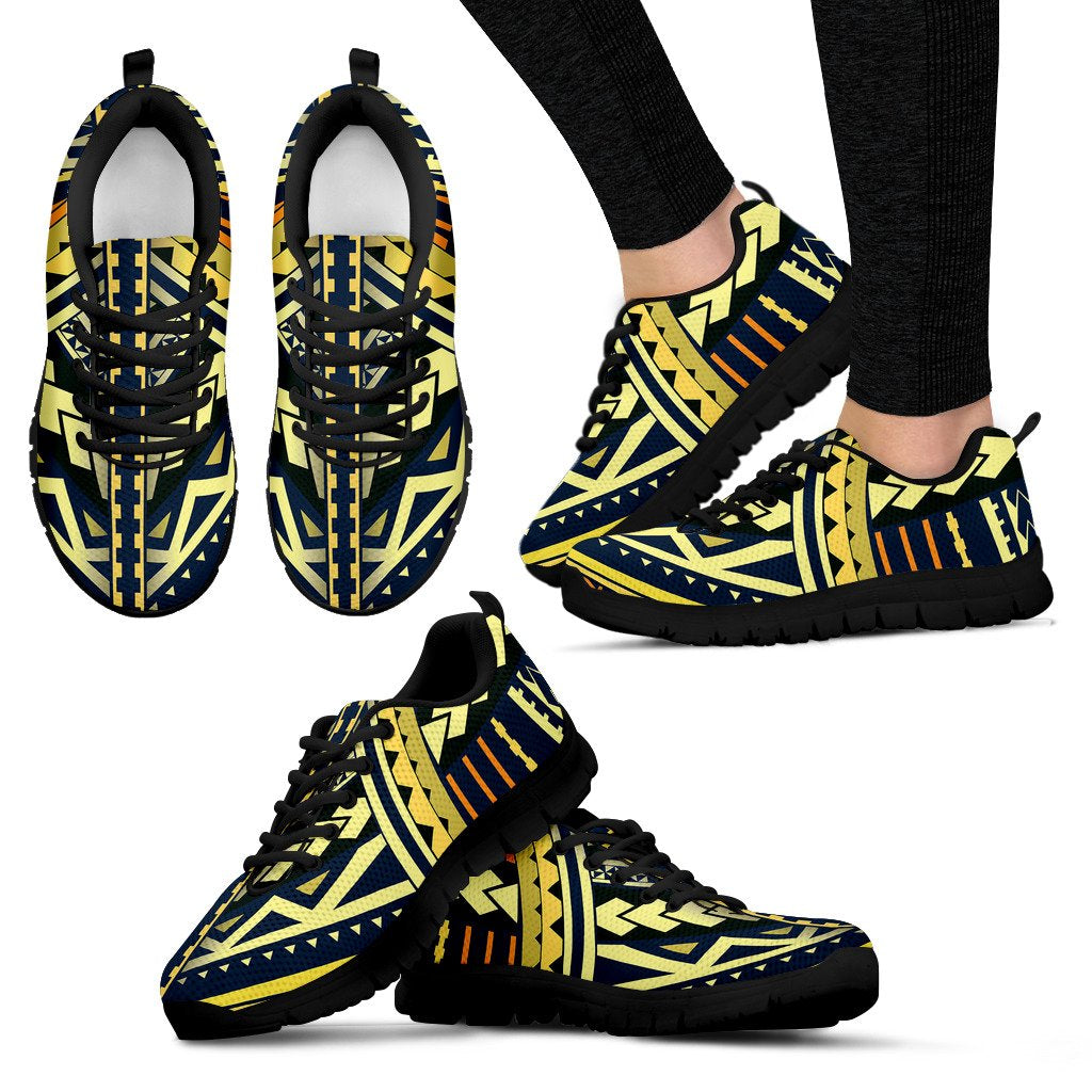 Polynesian Tattoo Print Women Sneakers Shoes