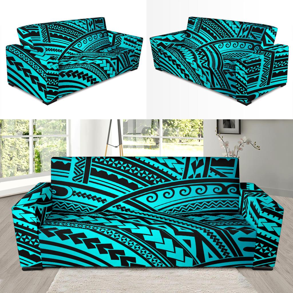 Polynesian Tribal Sofa Slipcover-JTAMIGO.COM
