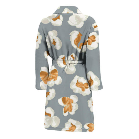 Popcorn Pattern Print Design A05 Men Bathrobe-JORJUNE.COM