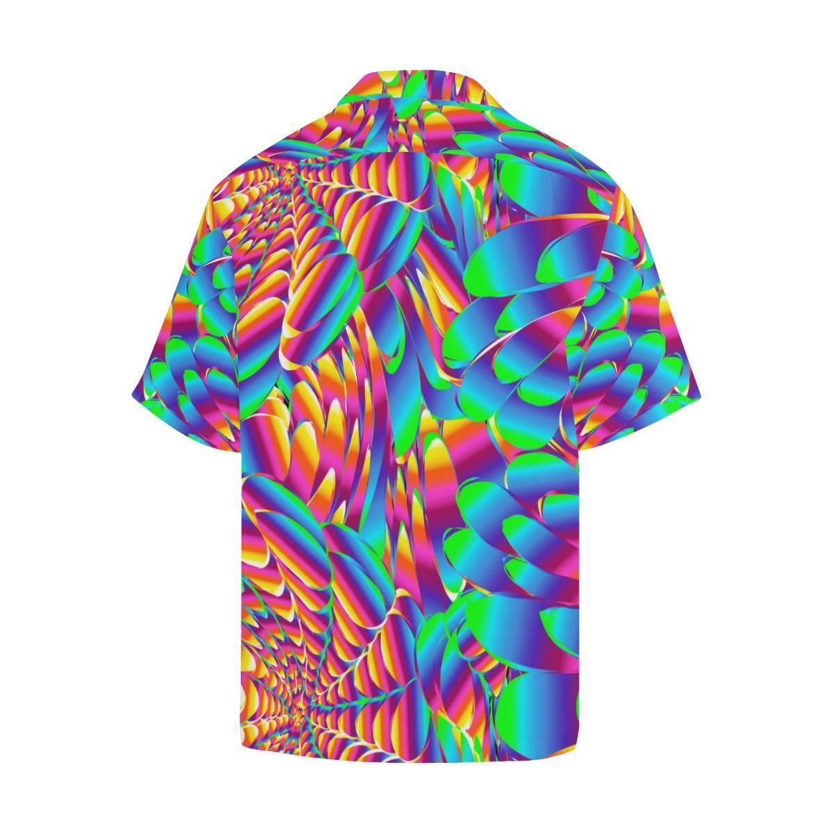 Psychedelic Trippy Pattern Men Aloha Hawaiian Shirt