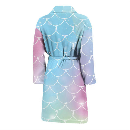 Rainbow Pattern Print Design A06 Men Bathrobe-JORJUNE.COM