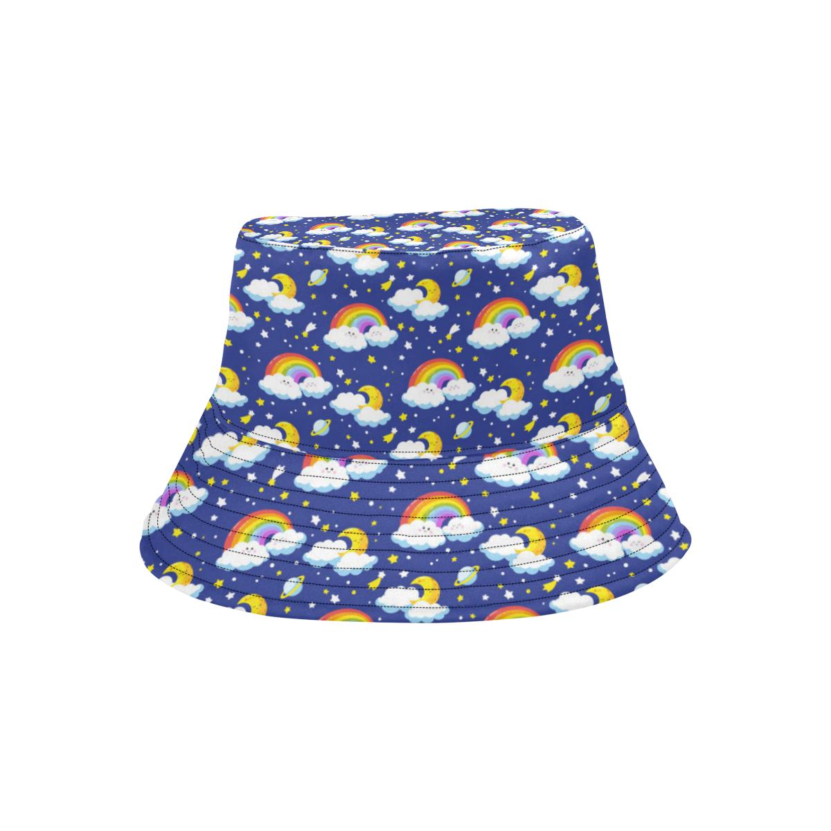 Rainbow Space Design Print Unisex Bucket Hat