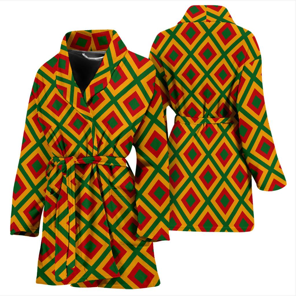 Rasta Reggae Color Cross Women Bath Robe-JTAMIGO.COM