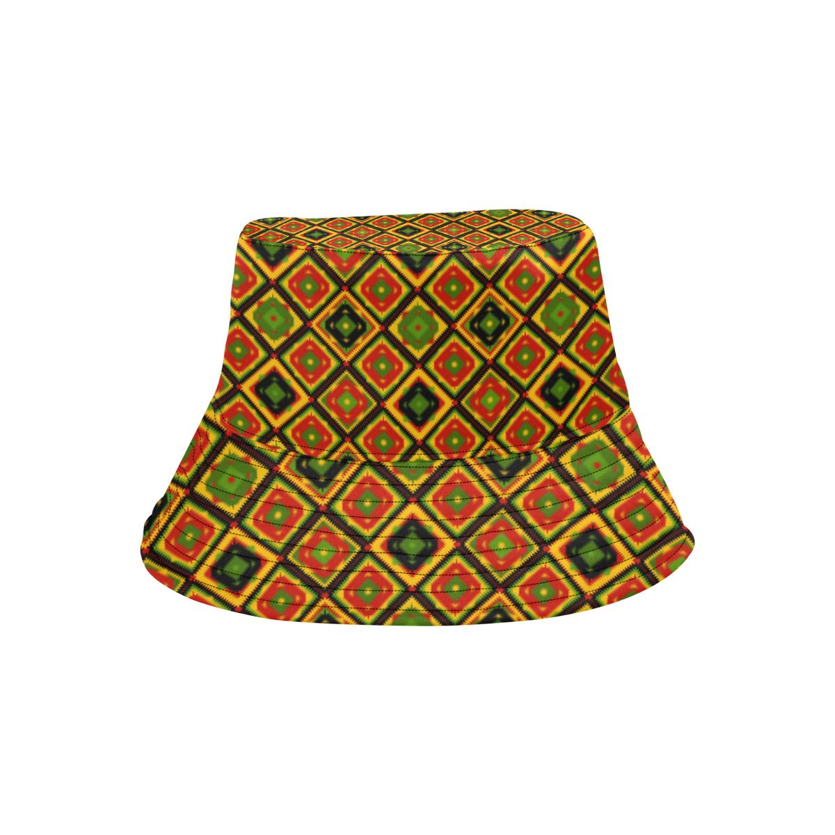 Rasta Reggae Color Pattern Unisex Bucket Hat