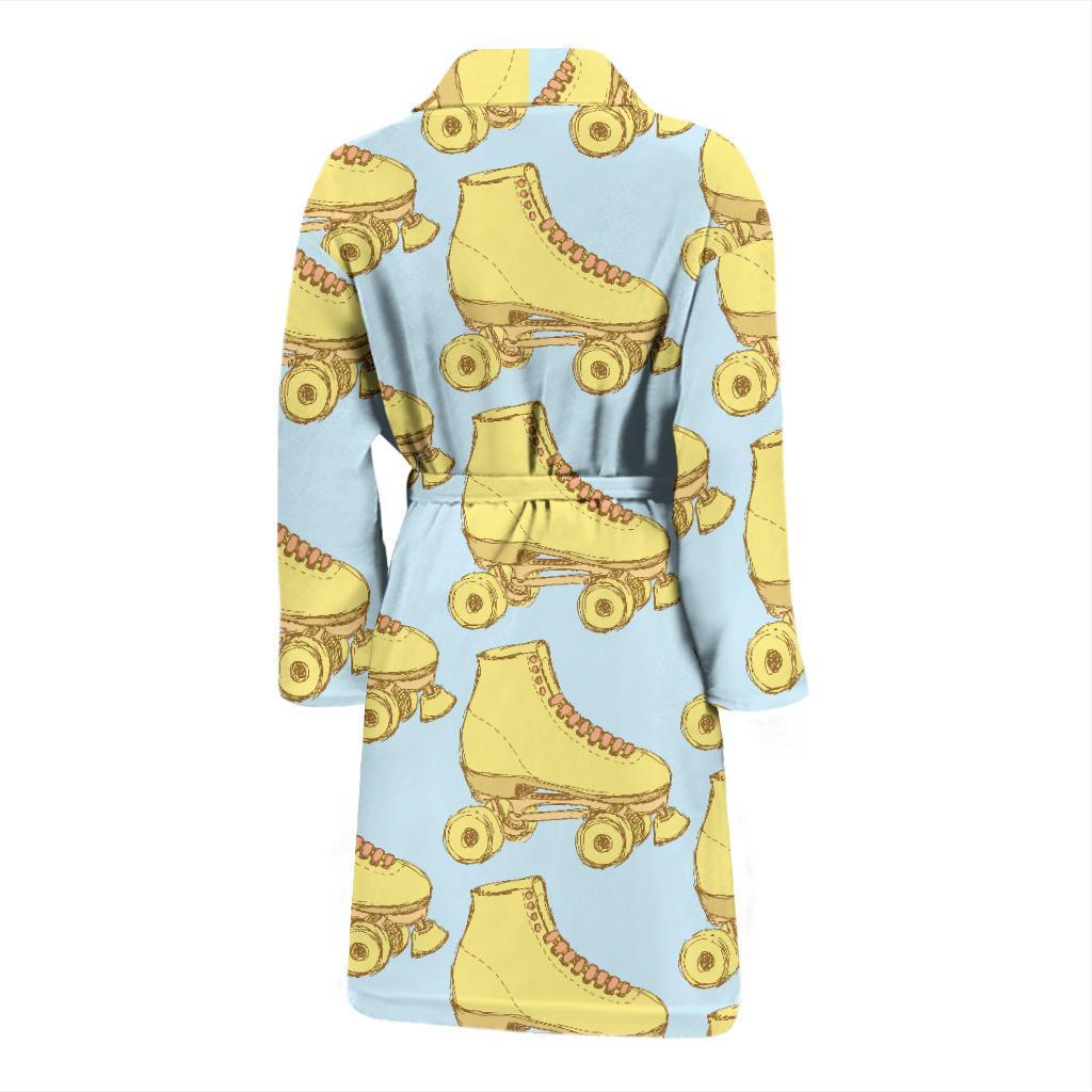 Roller skate Pattern Print Design A03 Men Bathrobe-JORJUNE.COM
