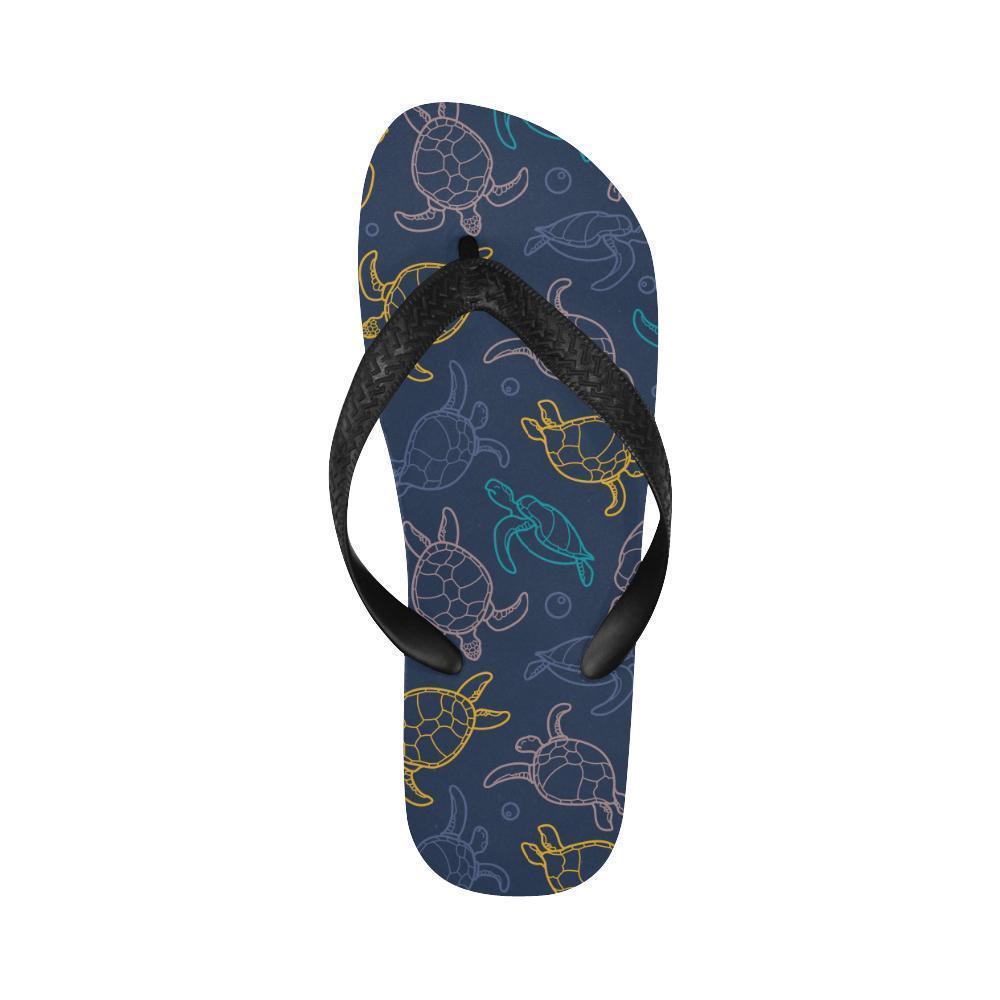Sea Turtle Baby Print Flip Flops-JTAMIGO.COM