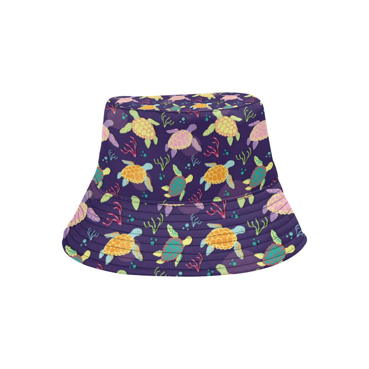 Sea Turtle Color Smile Unisex Bucket Hat