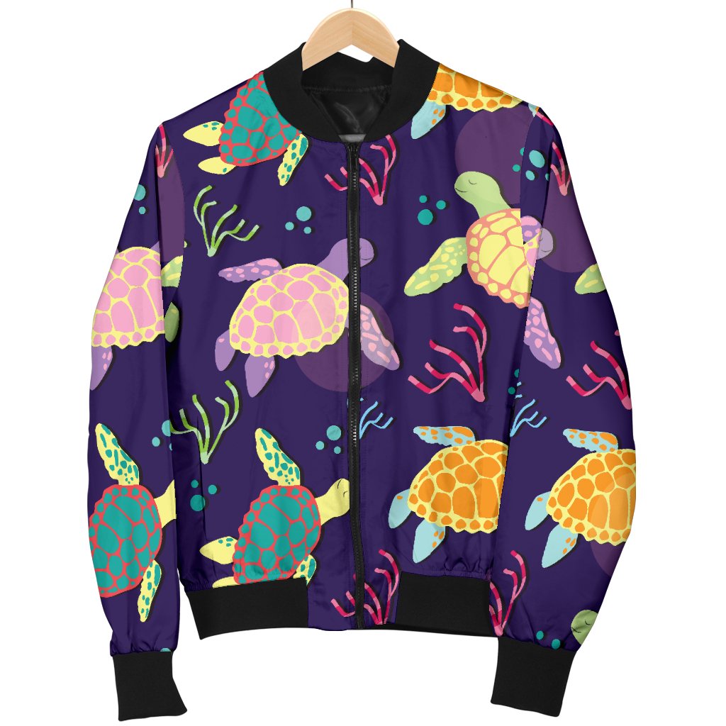 Koala Pattern Print Women Casual Bomber Jacket