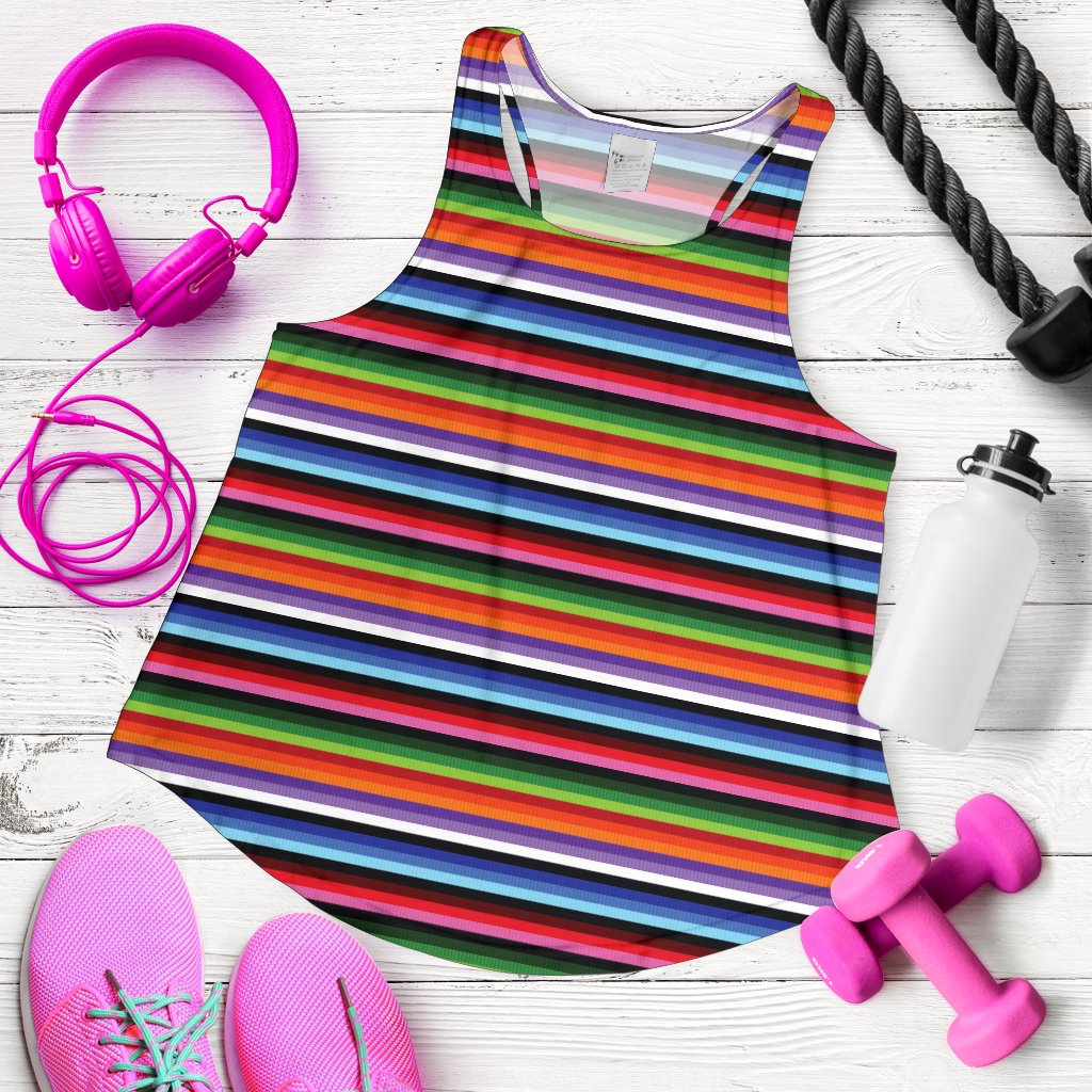 Serape Design Women Racerback Tank Top