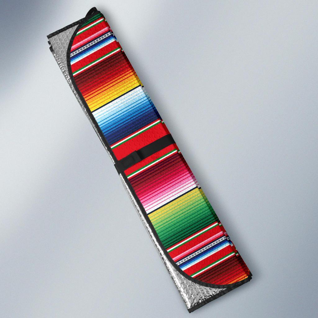 Serape Pattern Car Sun Shade For Windshield