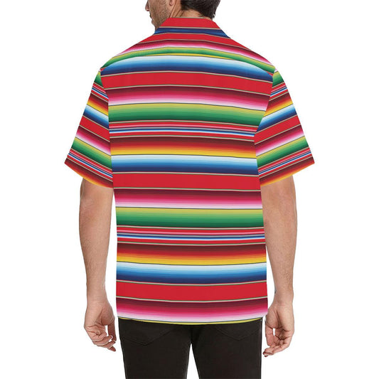 Serape Pattern Men Aloha Hawaiian Shirt