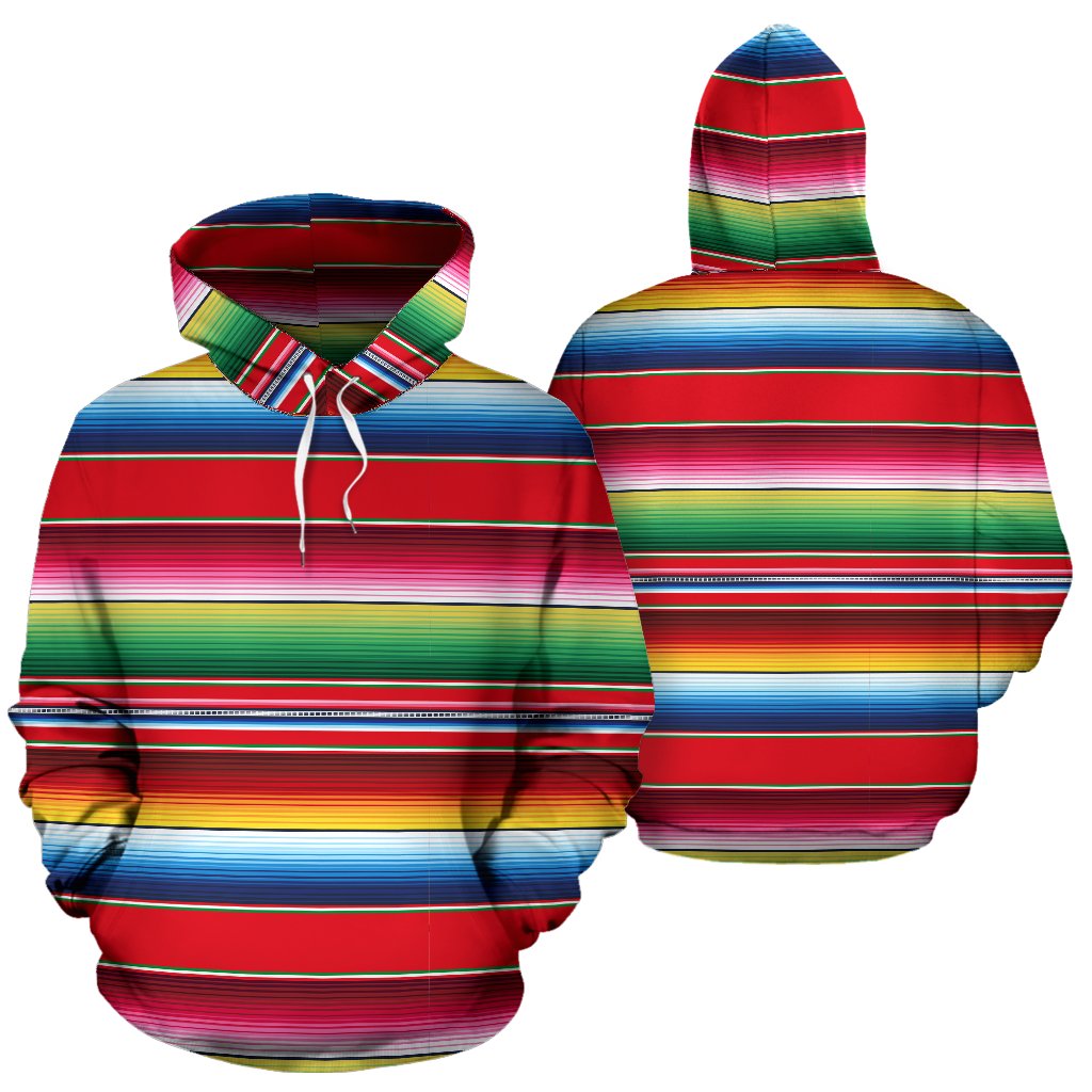Serape Pattern Pullover Hoodie