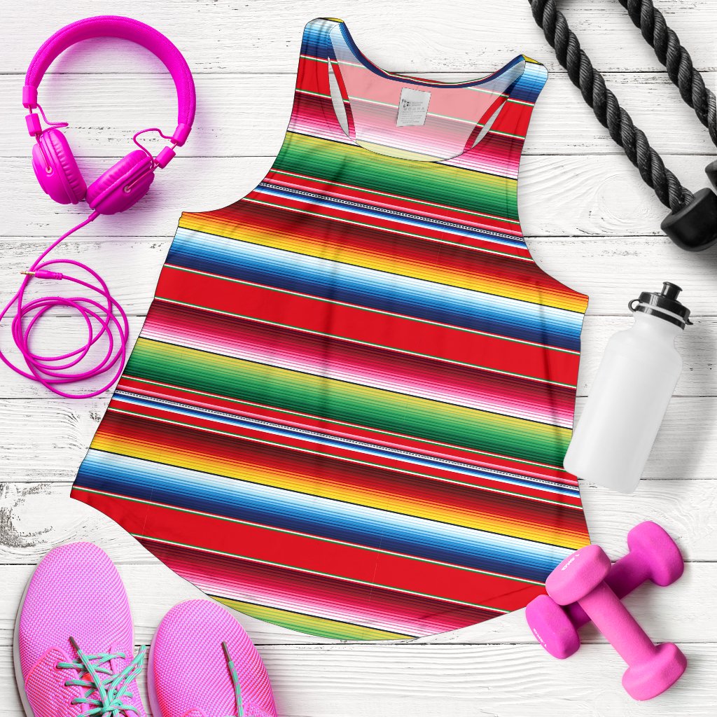 Serape Pattern Women Racerback Tank Top