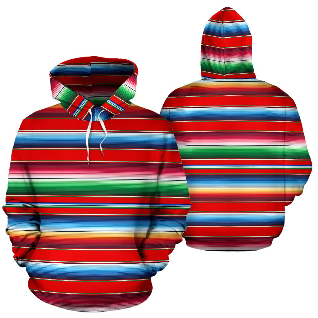 Serape Print Pullover Hoodie