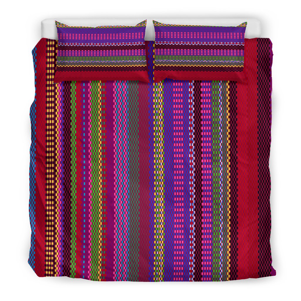 Serape Stripe Print Duvet Cover Bedding Set