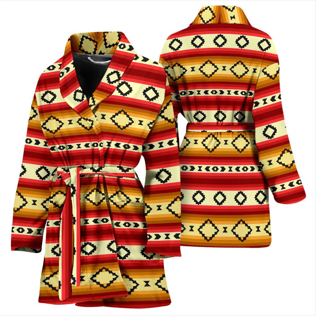 Serape Themed Women Bath Robe-JTAMIGO.COM