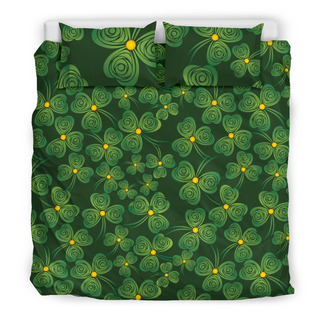 Shamrock Pattern Duvet Cover Bedding Set