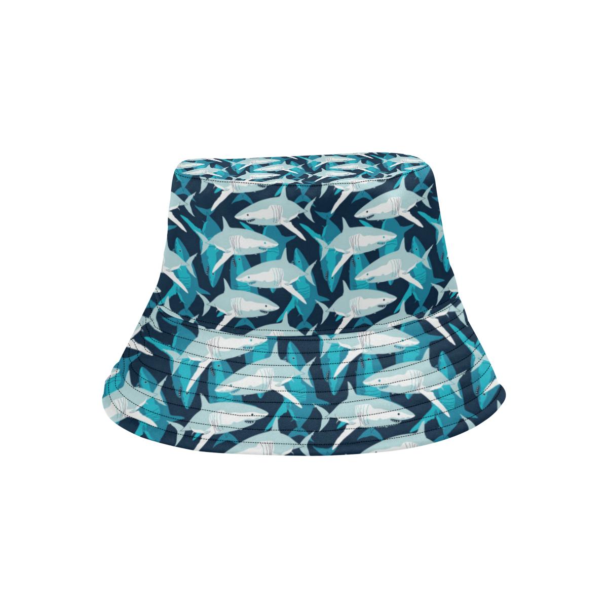 Shark Design Print Unisex Bucket Hat
