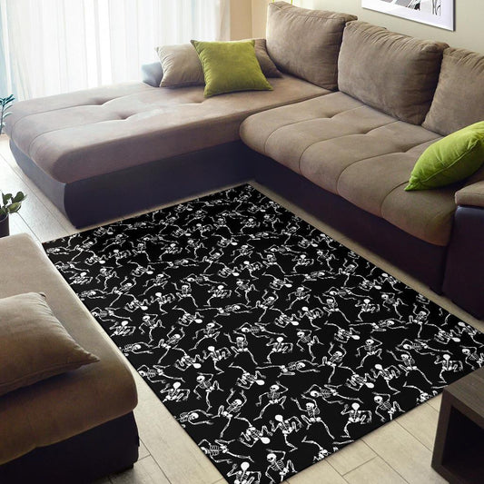 Skeleton Style Print Area Rugs-JTAMIGO.COM