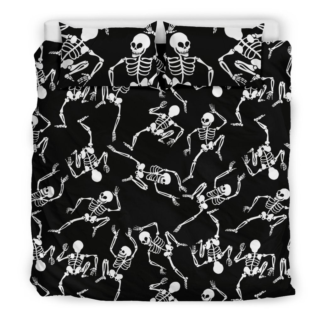 Skeleton Style Print Duvet Cover Bedding Set