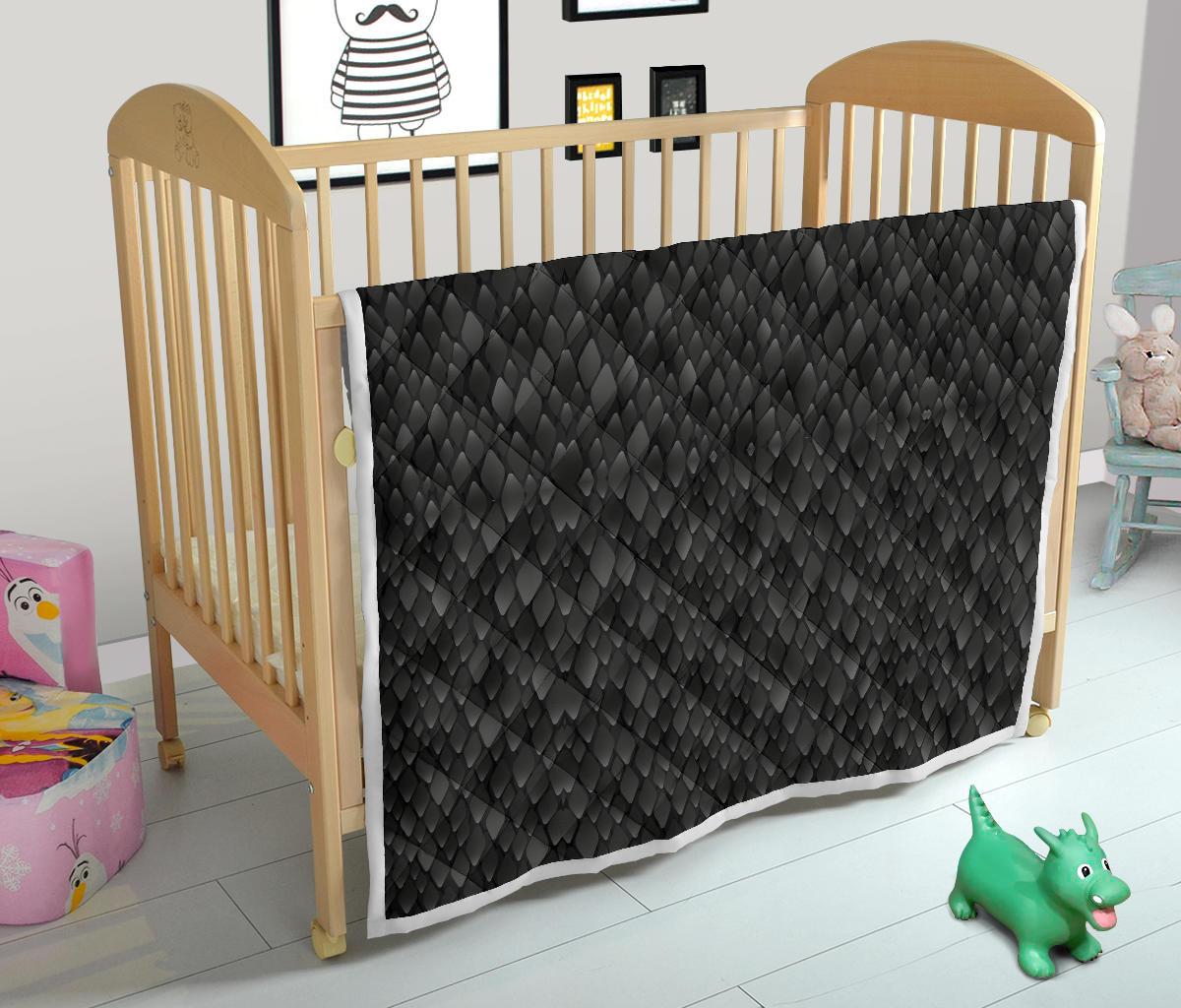 Snake Skin Black Print Premium Quilt-JTAMIGO.COM