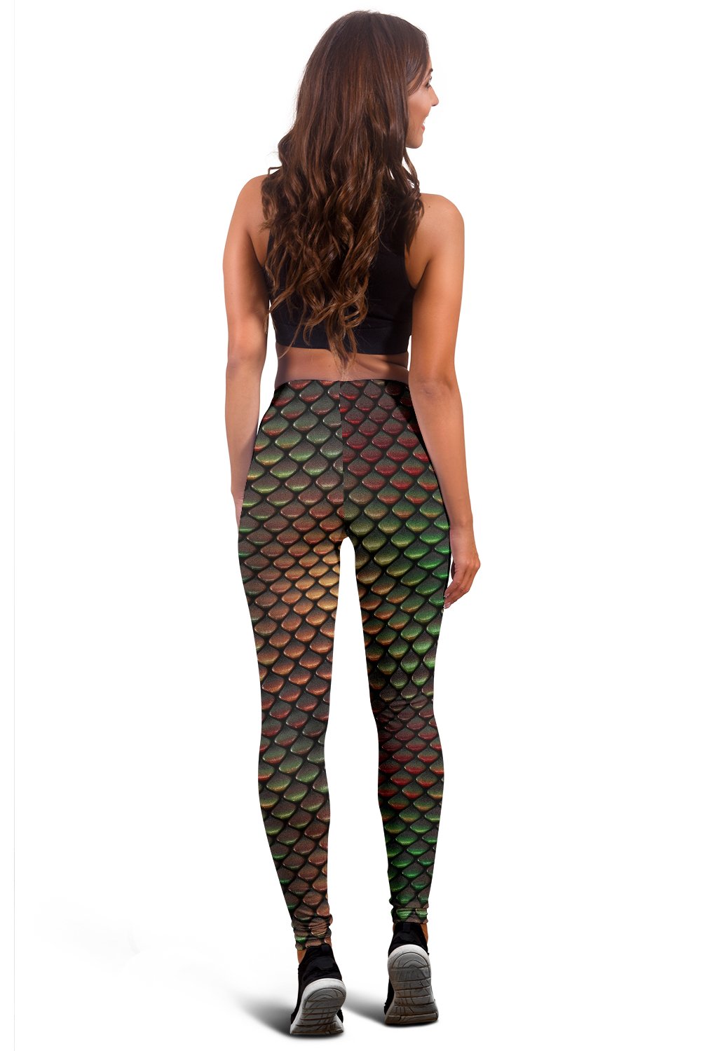 Snake Skin Colorful Print Women Leggings