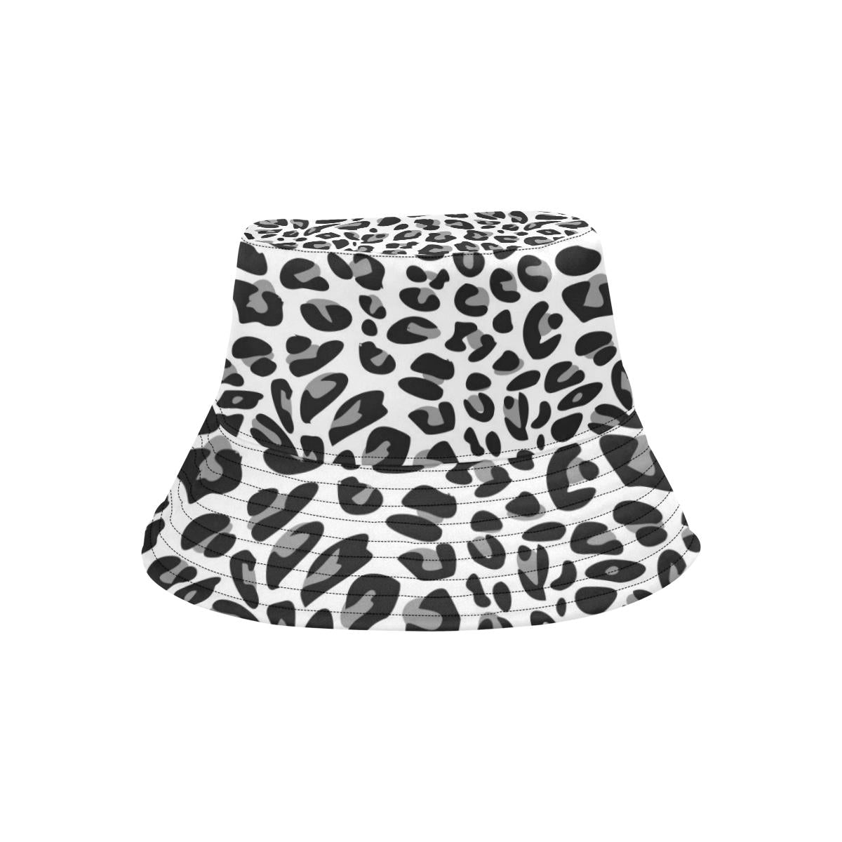 Snow Leopard Skin Print Unisex Bucket Hat