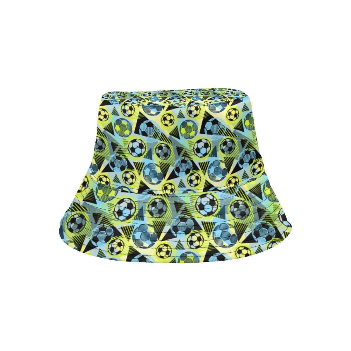 Soccer Ball Themed Print Design Unisex Bucket Hat