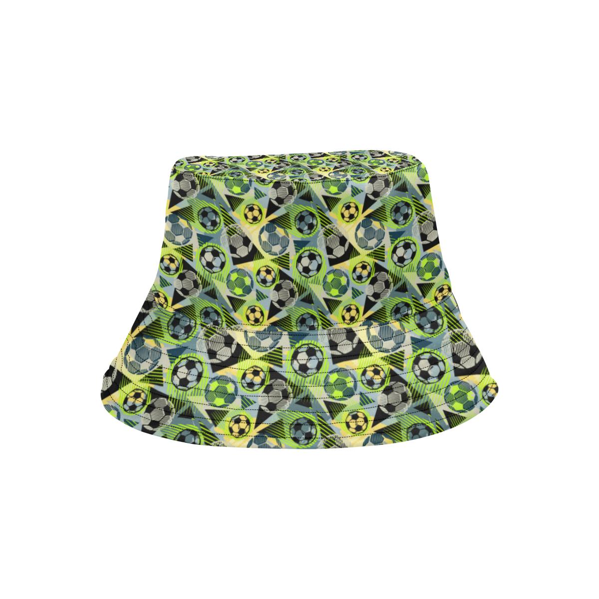 Soccer Ball Themed Print Pattern Unisex Bucket Hat